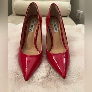 Steve Madden Patent Leather Red Stilettos
